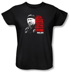 Dawn Of The Dead Ladies T-shirt Movie Worse Than Death Black Tee Shirt