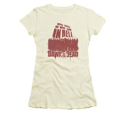 Dawn Of The Dead Shirt Juniors No More Room Cream Tee T-Shirt