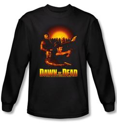 Dawn Of The Dead T-shirt Movie Dawn Collage Black Long Sleeve Shirt
