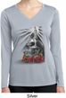 Day of the Dead Candle Skull Ladies Dry Wicking Long Sleeve Shirt