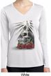 Day of the Dead Candle Skull Ladies Dry Wicking Long Sleeve Shirt
