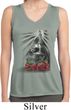 Day of the Dead Candle Skull Ladies Sleeveless Moisture Wicking Shirt