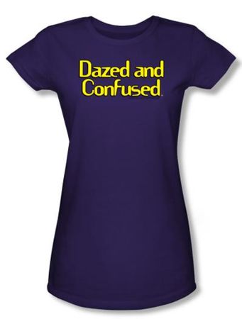 Dazed And Confused Juniors T-shirt Dazed Logo Purple Tee Shirt