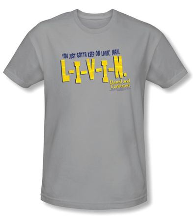 Dazed And Confused T-shirt Movie Livin Adult Silver Slim Fit Shirt