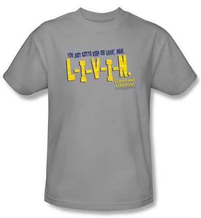 Dazed And Confused T-Shirt Movie Livin Adult Silver Tee Shirt