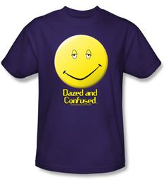 Dazed & Confused T-shirt Movie Dazed Smile Adult Purple Tee Shirt