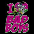 DC Comics Villians Juniors T-shirt - I Heart Bad Boys Tee