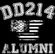 DD214 Military Veteran Alumni T-shirt - Black