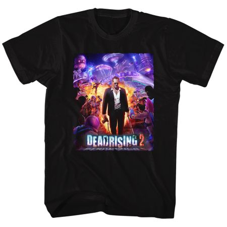 Dead Rising 2 Shirt Purple Action Black T-Shirt