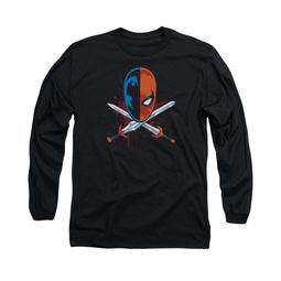 Deathstroke Shirt Crossed Swords Long Sleeve Black Tee T-Shirt