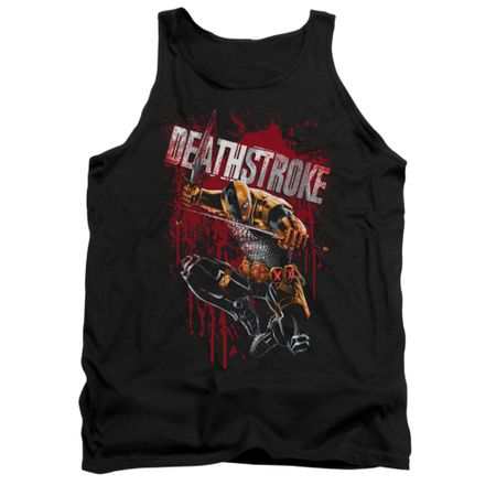 Deathstroke Tank Top Blood Splattered Black Tanktop