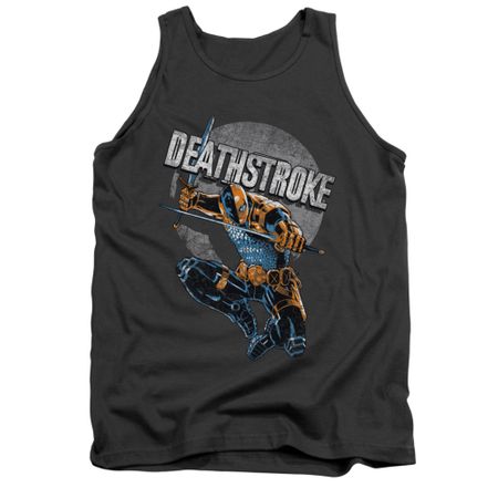 Deathstroke Tank Top Retro Charcoal Tanktop