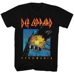 Def Leppard Shirt Pyromania Black T-Shirt