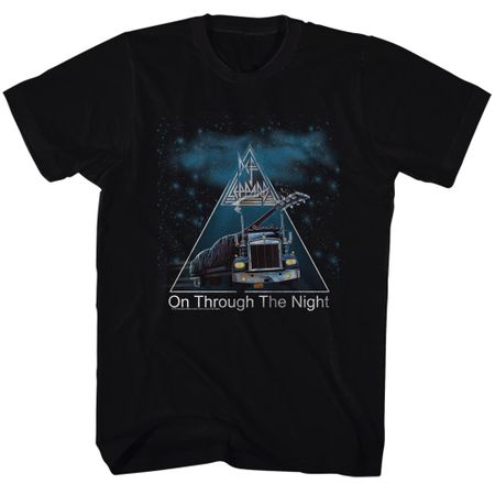 Def Leppard Shirt Through The Night Black T-Shirt