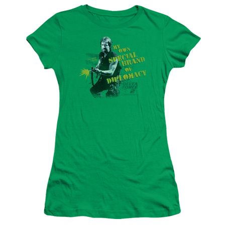 Delta Force 2 Juniors Shirt Special Diplomacy Kelly Green T-Shirt