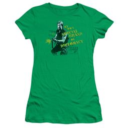 Delta Force 2 Juniors Shirt Special Diplomacy Kelly Green T-Shirt