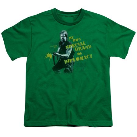 Delta Force 2 Kids Shirt Special Diplomacy Kelly Green T-Shirt