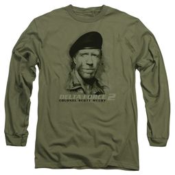 Delta Force 2 Long Sleeve Shirt You Can't See Me Military Green Tee T-Shirt