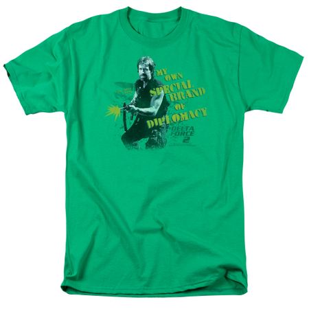 Delta Force 2 Shirt Special Diplomacy Kelly Green T-Shirt