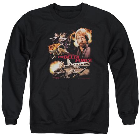 Delta Force Sweatshirt Action Pack Adult Black Sweat Shirt