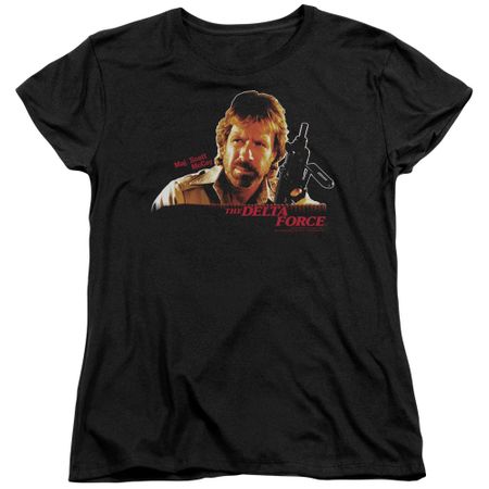 Delta Force Womens Shirt Maj Scott Mccoy Black T-Shirt