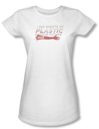Dexter Juniors Shirt Plastic Prediction White T-shirt Tee