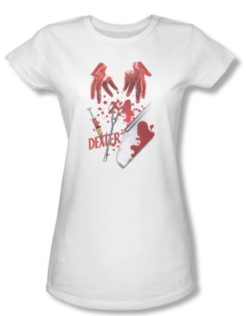 Dexter Juniors Shirt Tools Of The Trade White T-shirt Tee