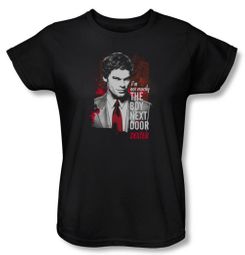 Dexter Ladies Shirt Boy Next Door Black T-Shirt Tee