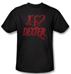 Dexter Ladies Shirt I Heart Dexter Black T-Shirt Tee