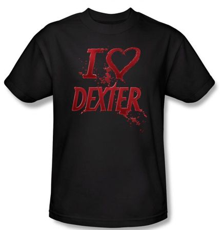 Dexter Ladies Shirt I Heart Dexter Black T-Shirt Tee