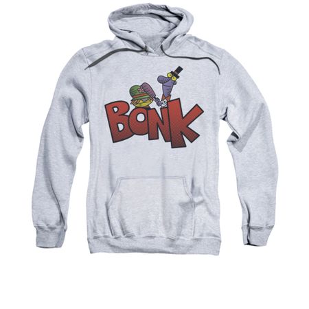 Dexter's Laboratory Hoodie Sweatshirt Bonk Athletic Heather Adult Hoody Sweat Shirt