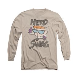 Dexter's Laboratory Nerd Swag Long Sleeve Sand Tee T-Shirt