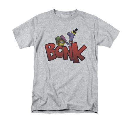 Dexter's Laboratory Shirt Bonk Adult Athletic Heather Tee T-Shirt