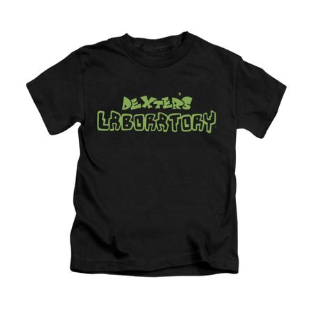 Dexter's Laboratory Shirt Kids Dexter's Logo Black Youth Tee T-Shirt