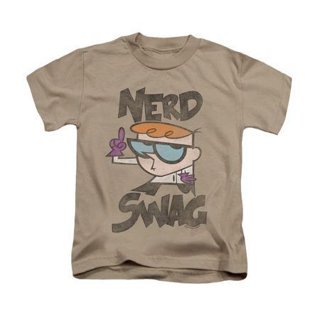 Dexter's Laboratory Shirt Kids Nerd Swag Sand Youth Tee T-Shirt