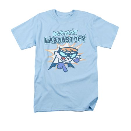 Dexter's Laboratory Shirt What Do You Want Adult Light Blue Tee T-Shirt