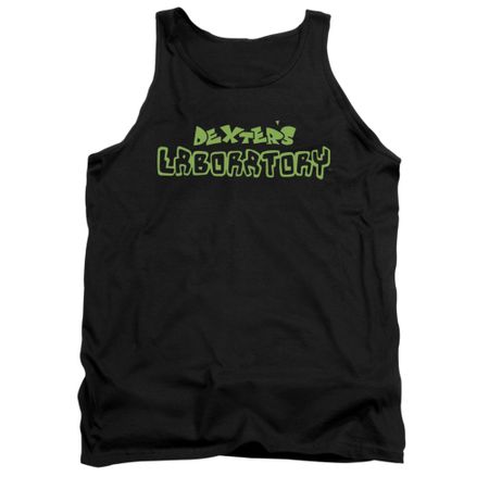 Dexter's Laboratory Tank Top Dexter's Logo Black Tanktop