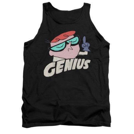 Dexter's Laboratory Tank Top Genius Black Tanktop