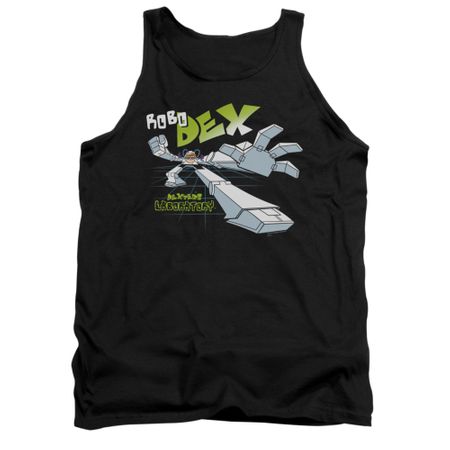 Dexter's Laboratory Tank Top Robo Dex Black Tanktop