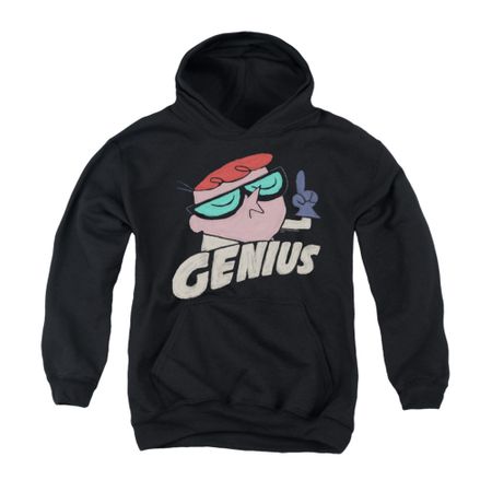 Dexter's Laboratory Youth Hoodie Genius Black Kids Hoody