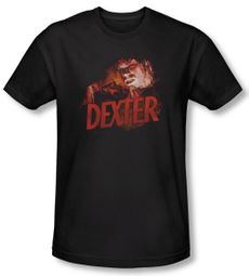 Dexter Shirt Drawing Adult Black T-Shirt Tee