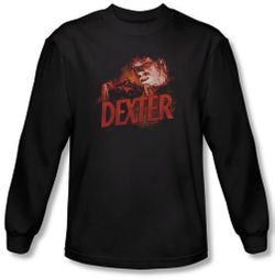 Dexter Shirt Drawing Black Long Sleeve T-Shirt Tee