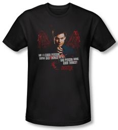 Dexter Shirt Good Bad Adult Black T-Shirt Tee
