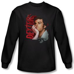 Dexter Shirt Layered Black Long Sleeve T-Shirt Tee