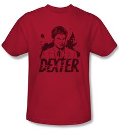 Dexter Shirt Splatter Adult Red T-Shirt Tee