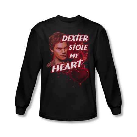 Dexter Shirt Stole My Heart Long Sleeve Black Tee T-Shirt
