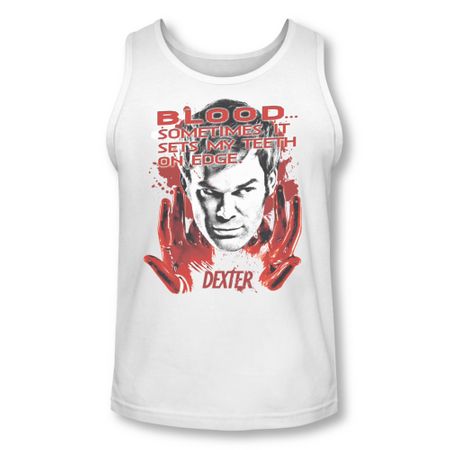 Dexter Shirt Tank Top Blood Red Tanktop
