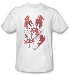 Dexter Shirt Tools Of The Trade Adult White T-Shirt Tee
