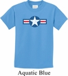 Distressed Air Force Star Kids Shirt