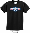 Distressed Air Force Star Kids Shirt